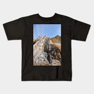 Cliffs At Alum Bay Kids T-Shirt